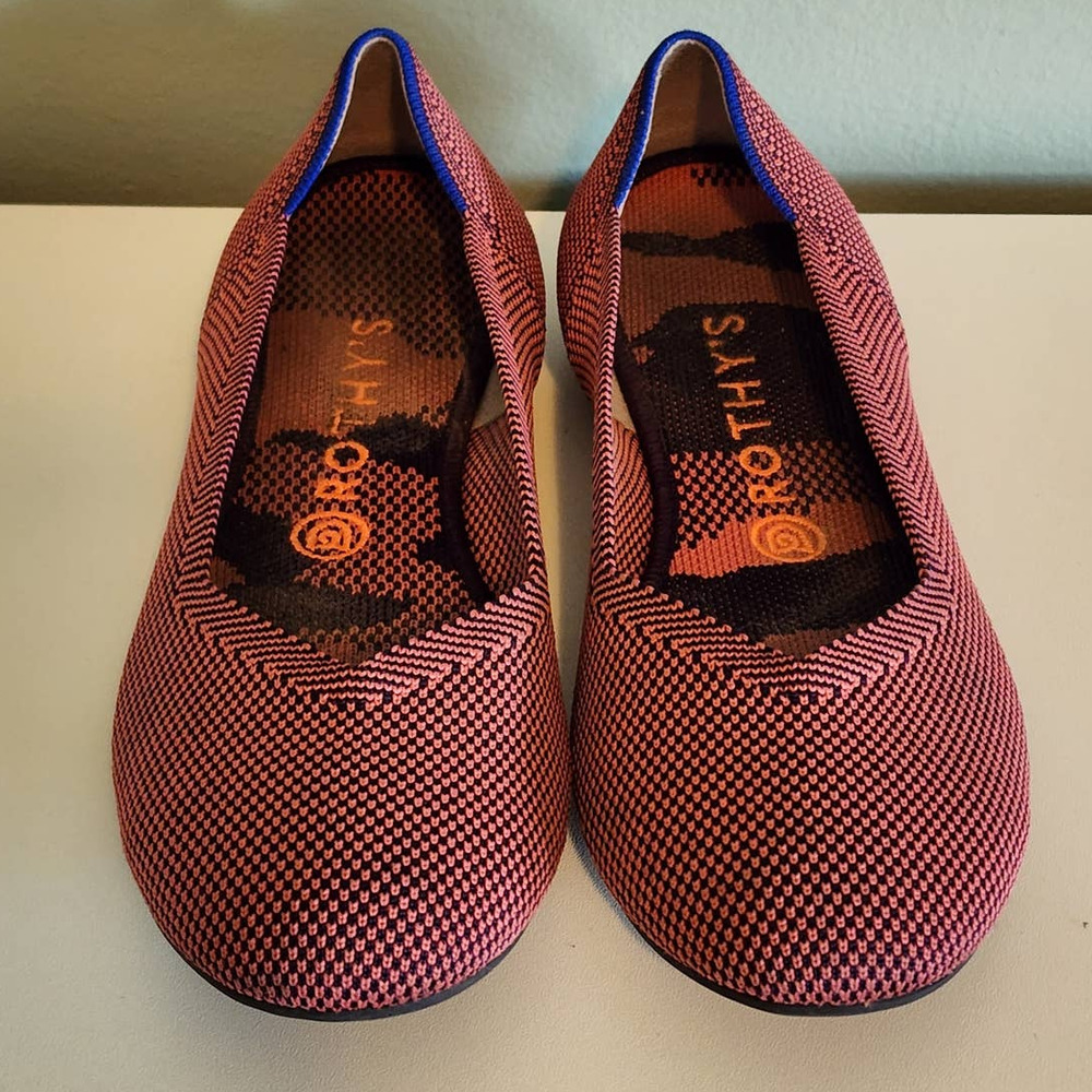 Rothy's Rose Double Stitch Flats Size 8.5